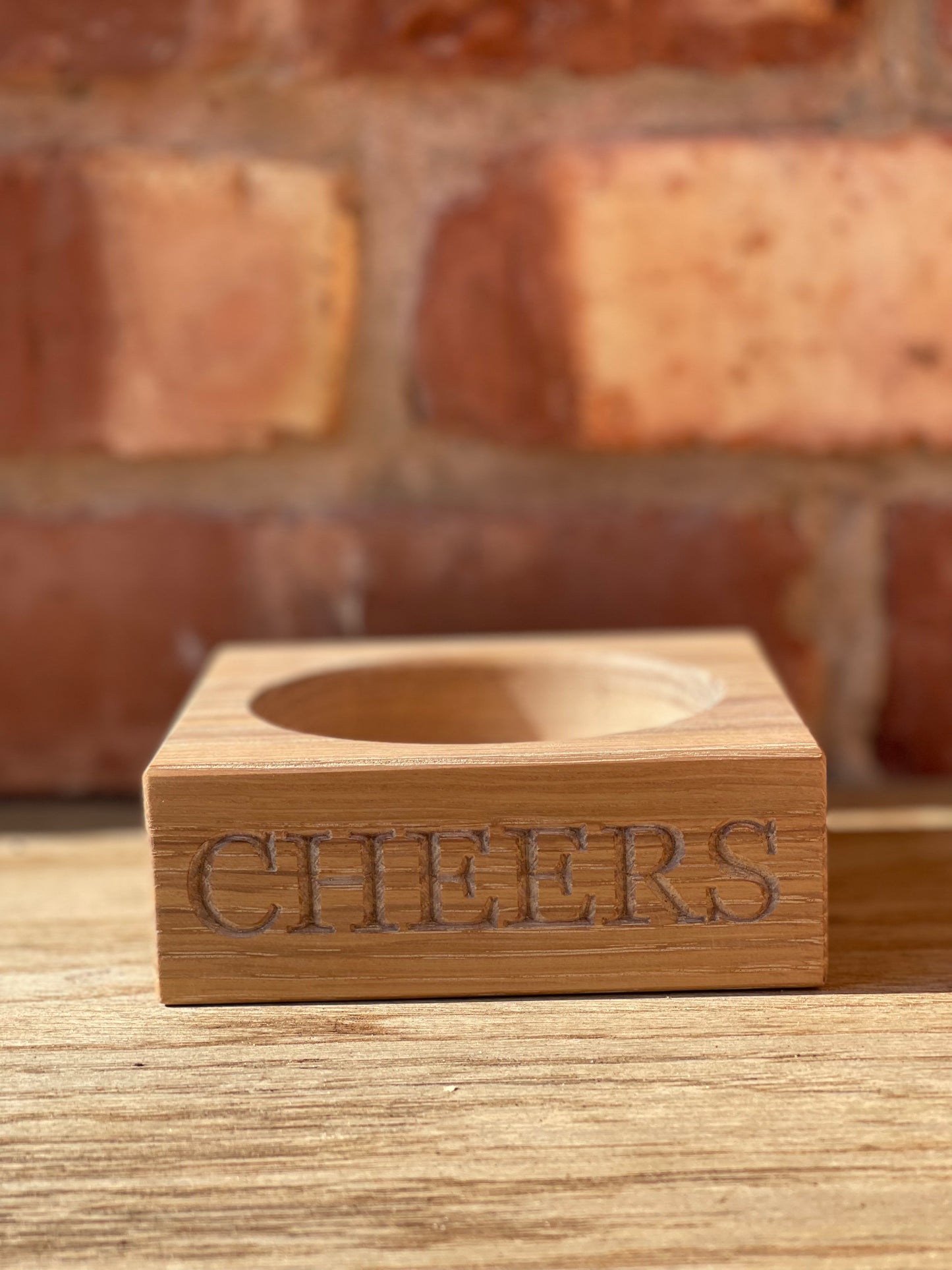 Oak Bottle Stand