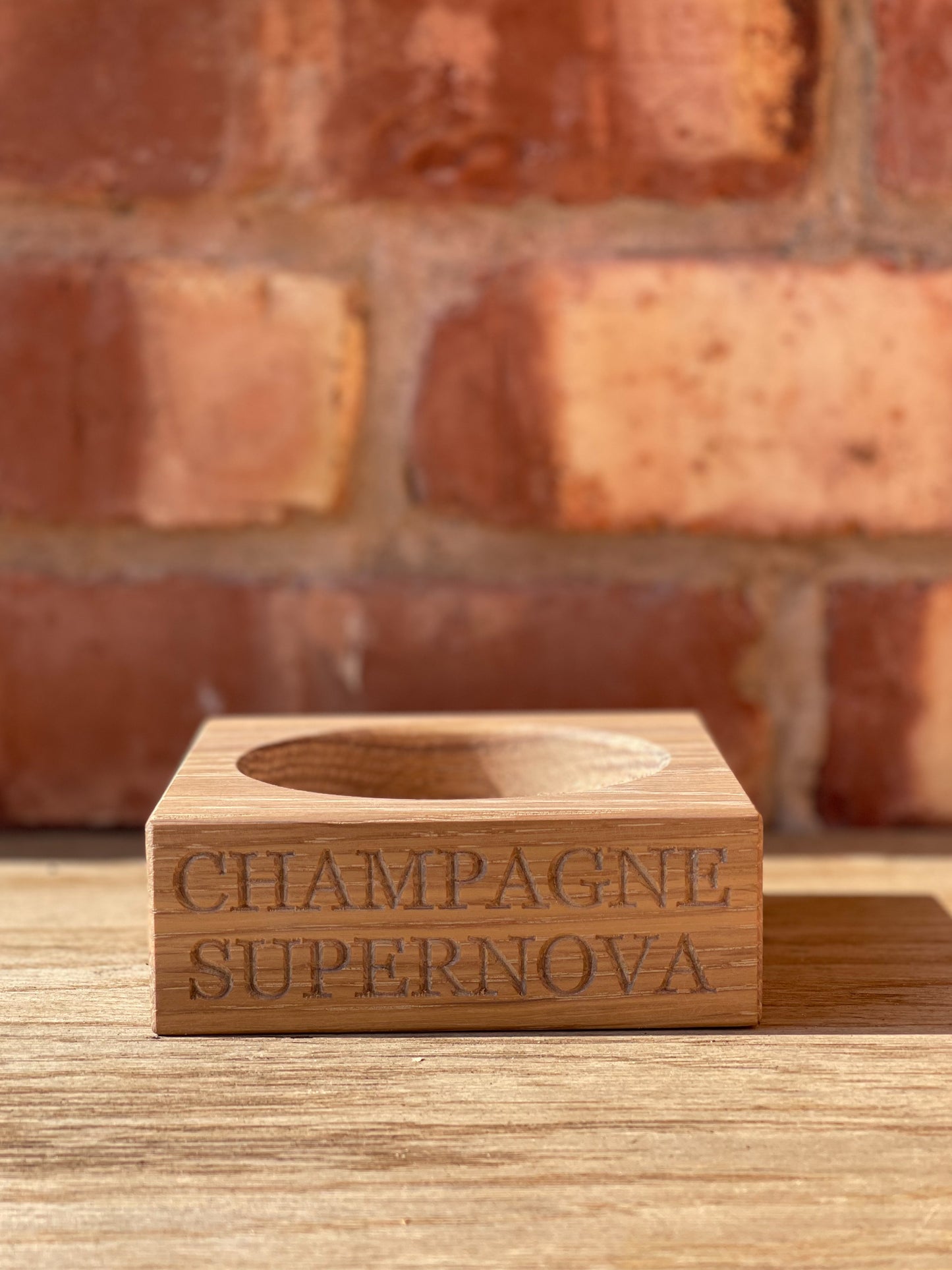 Oak Bottle Stand