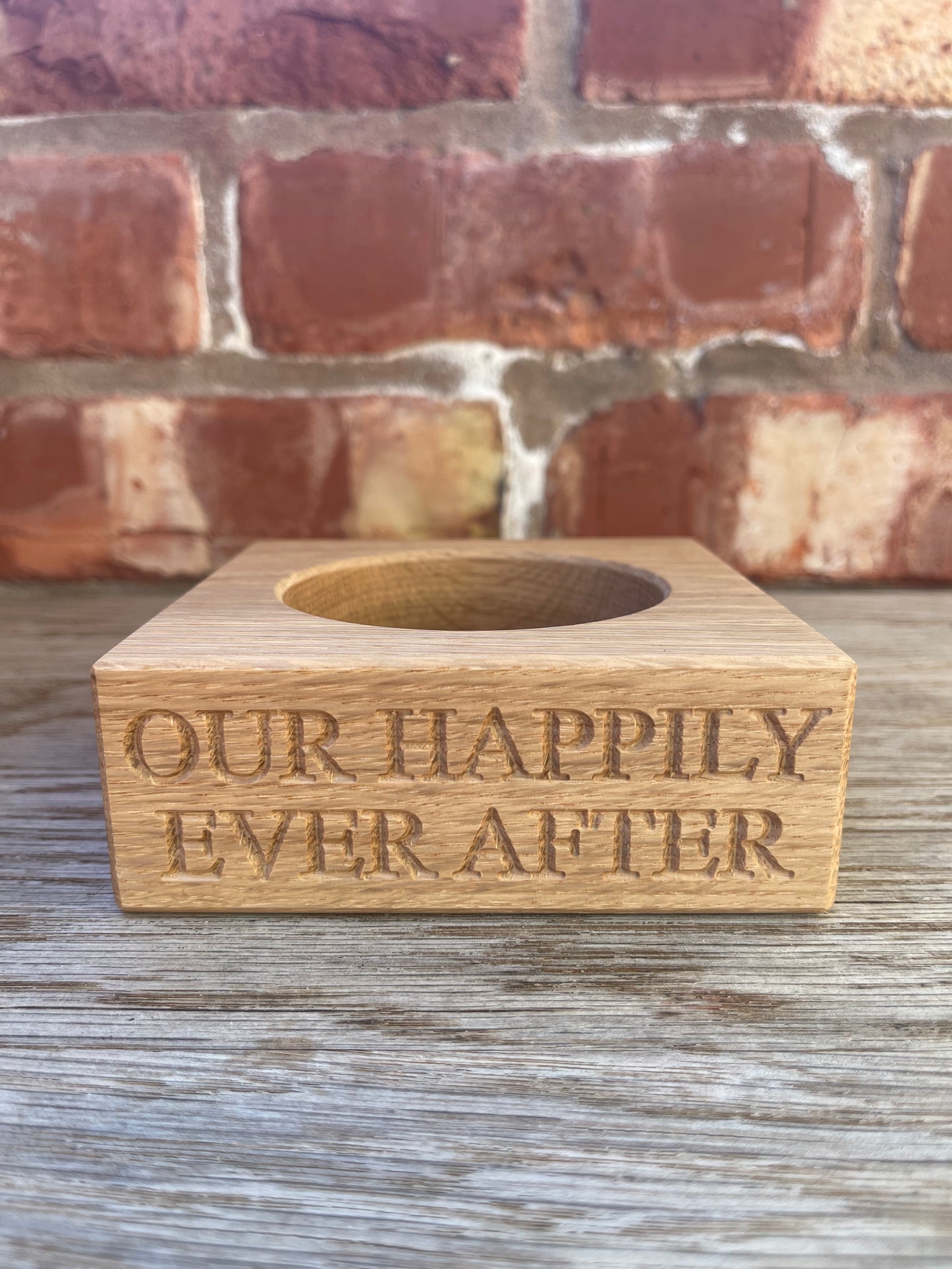 Oak Candle Holder