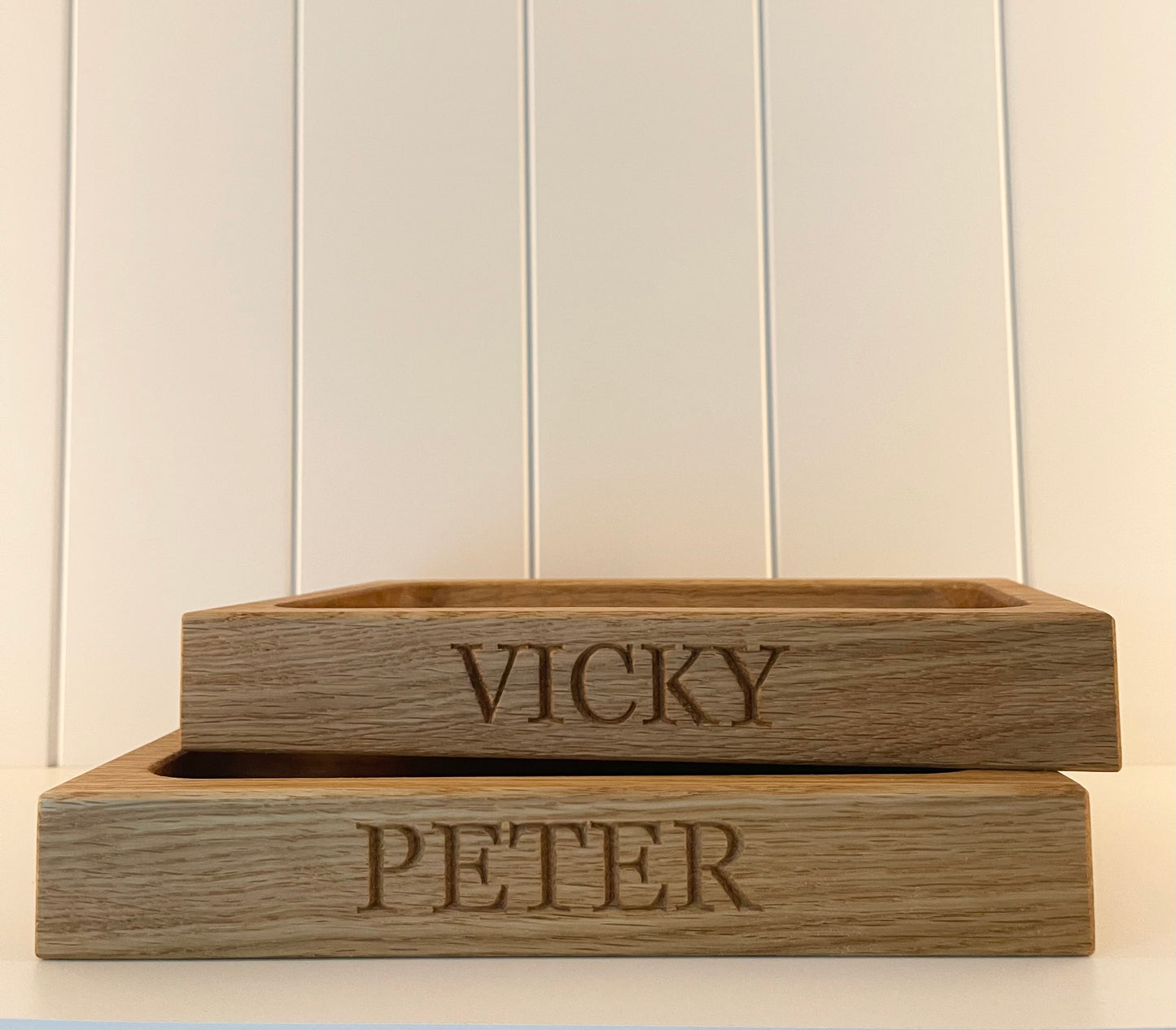 Solid Oak Small Oak Tray – Personalised – UK Made