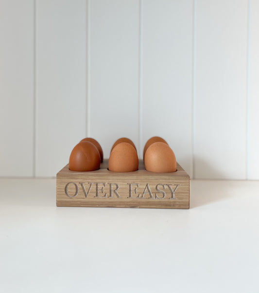 6 Egg Oak Holder