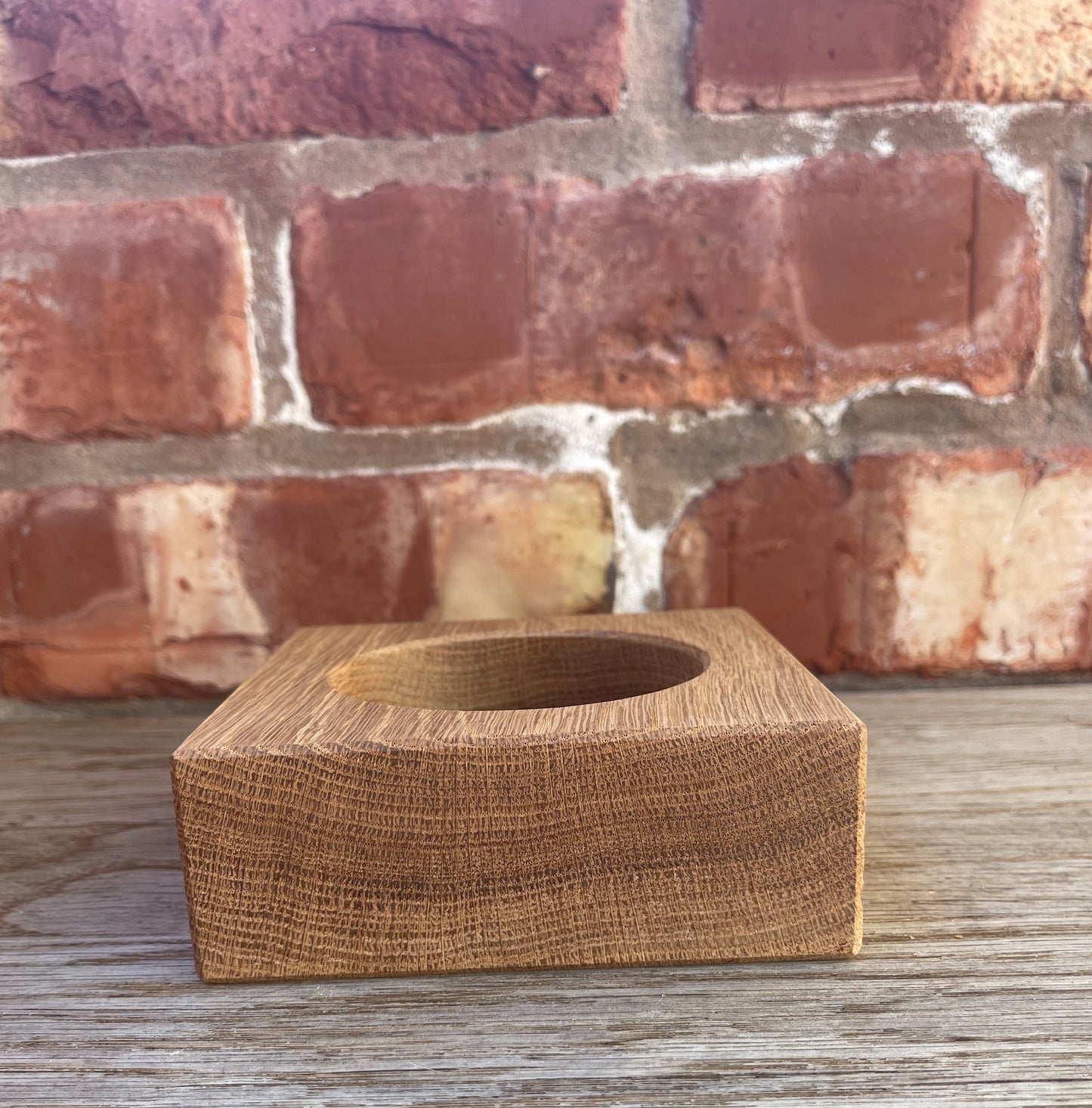 Oak Candle Holder