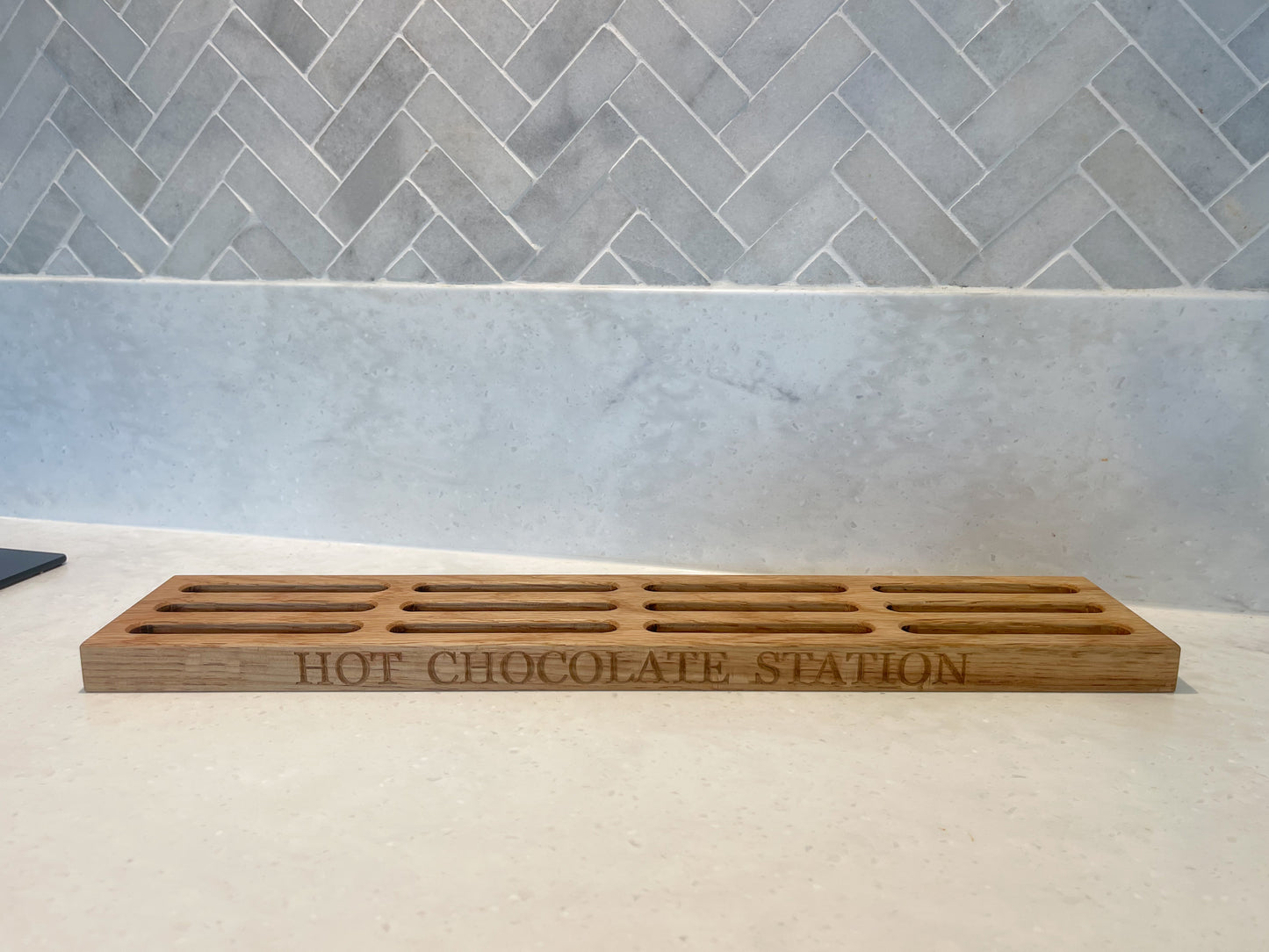 Personalised Oak Drink Station