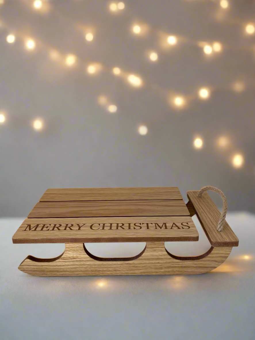 Sleigh (MERRY CHRISTMAS engraving)