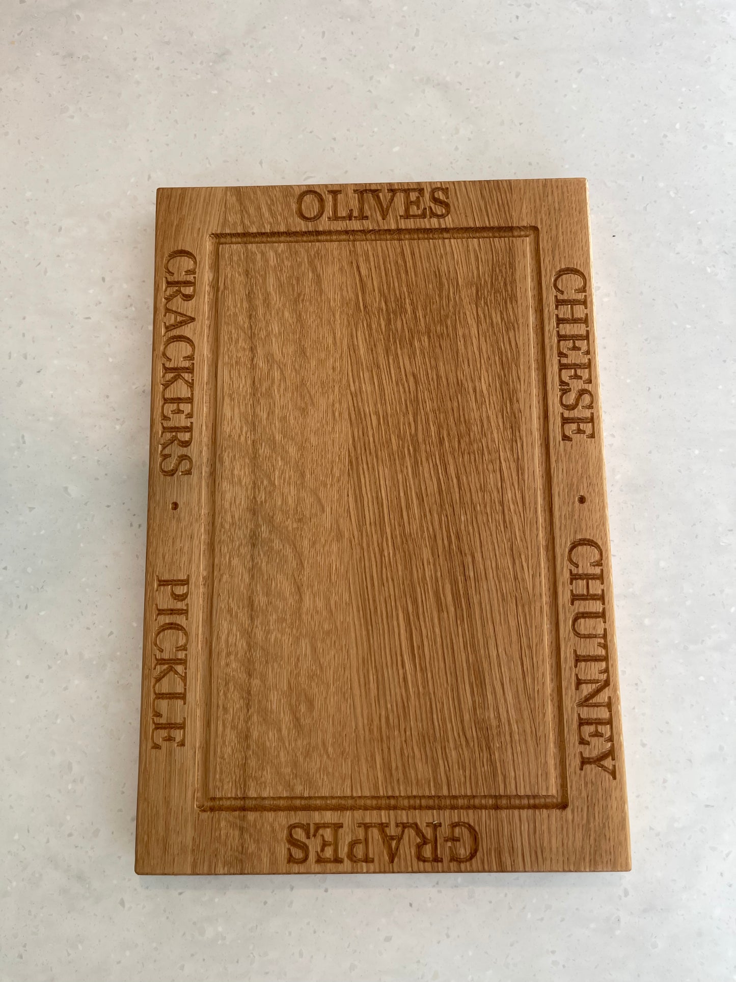 Engraved chopping board 